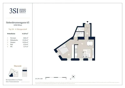 2-Zimmer-Wohnung kaufen in Wien – 41,89 m², € 359.000 – Bild 21 von 21