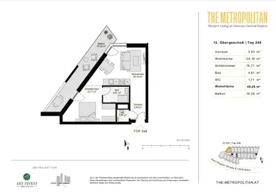 1-Zimmer-Wohnung mieten in Wien – 49,26 m², € 1.050 – Bild 16 von 16
