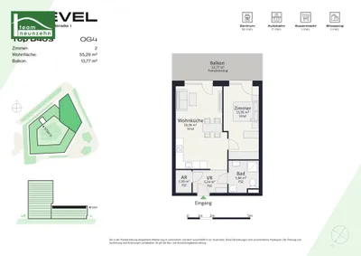 2-Zimmer-Wohnung mieten in Graz – 55,29 m², € 849 – Bild 20 von 20