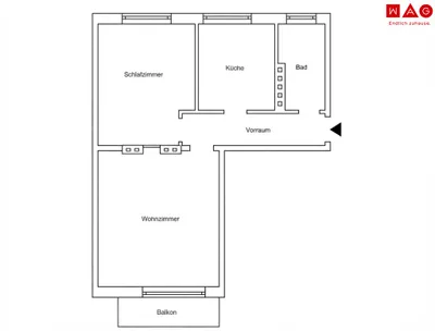 2-Zimmer-Wohnung mieten in Leoben – 58,36 m², € 524 – Bild 11 von 11