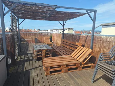 Große klimatisierte Dachgeschosswohnung in Meidling mit Dachterrasse (inkl. Katzengehege)