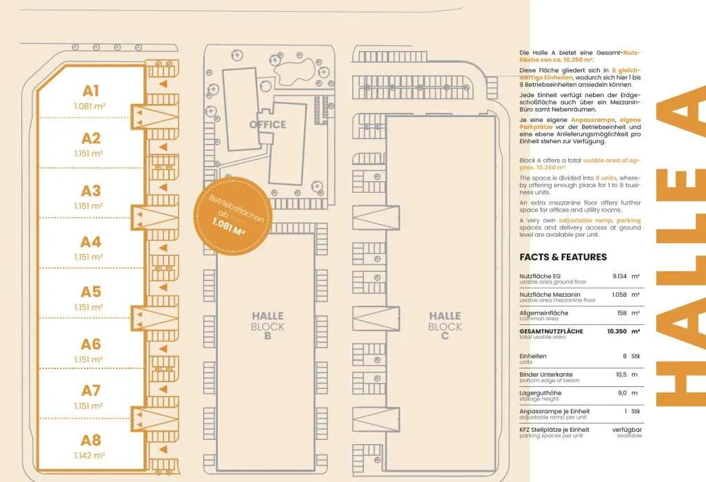 Ihr Standort für Produktion, Gewerbe, Lager oder Büro in Neusiedl am See - ab 1207 m² Nutzfläche – pohled 2