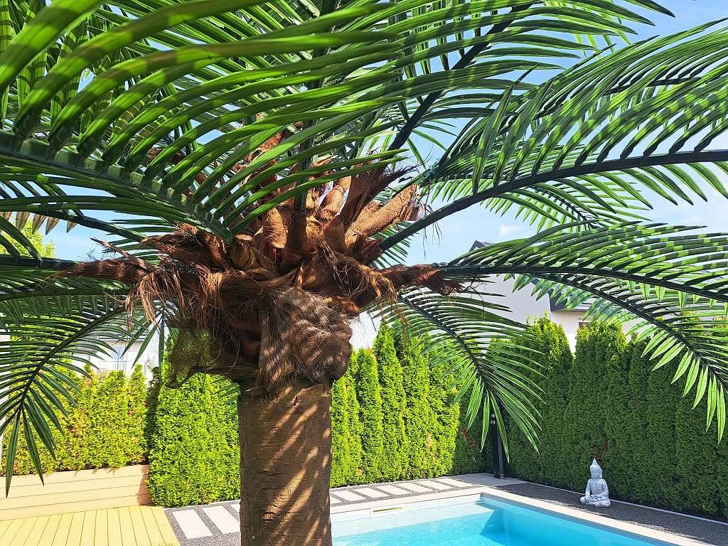 Palmenwerk / Kunstpalme / Auenbereich / UV-bestndig / patentierte  Palmwedel / Kunstpflanze / Outdoor / Kunstbaum / Palme / Therme / Gastro /  Wellness / Pool / Garten / Gartengestaltung,  2.590,- (3110 Afing) -  willhaben