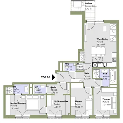 4-Zimmer-Wohnung kaufen in Wien – 89,76 m², € 718.000 – Bild 12 von 13
