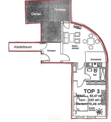 2-Zimmer-Wohnung kaufen in Baden – 63,47 m², € 228.000 – Bild 15 von 17