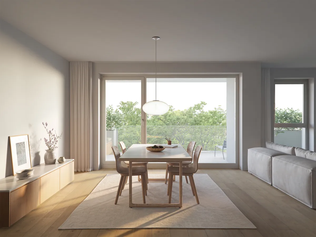 TRIO 3-Zimmer-Wohnung | Provisionsfrei mit großem Balkon & kühl wohnen – pohled 3