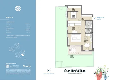 Immobilie kaufen in Wiener Neustadt – 80,92 m², € 330.000 – Bild 26 von 26
