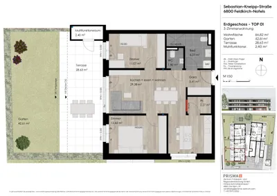 3-Zimmer-Wohnung kaufen in Feldkirch – 66,82 m², € 477.000 – Bild 5 von 5