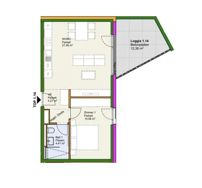 2-Zimmer-Wohnung kaufen in Neusiedl am See – 50,22 m², € 327.000 – Bild 20 von 20