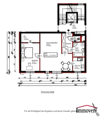 2-Zimmer-Wohnung mieten in Wien – 68 m², € 1.498 – Bild 8 von 8