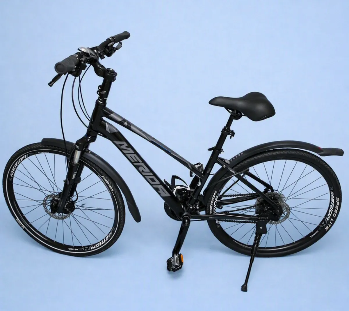 automatisch verstellbarer fahrradsattel Alpensattel Komfort+ | AIR Federung bis 150kg Electric Bike Cube Cross marathon medal display frame Crankset Option (Length - Teeth):175mm / 28t