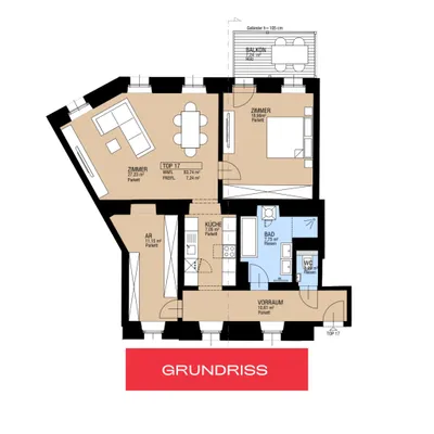 3-Zimmer-Wohnung kaufen in Wien – 83,74 m², € 559.000 – Bild 14 von 14