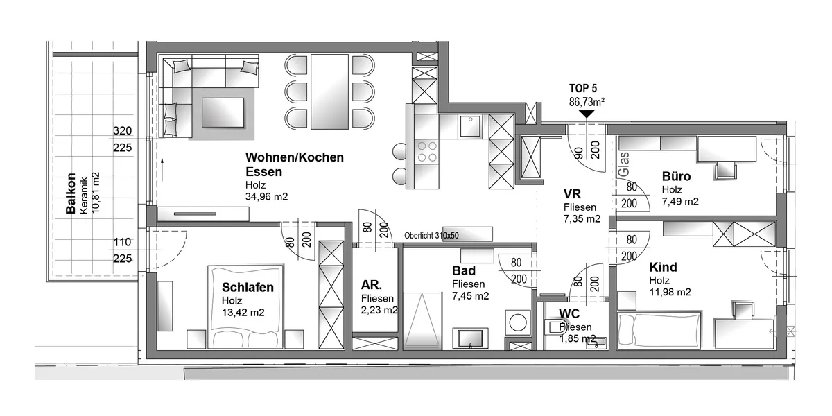 Apartment in Linz, Alt-Urfahr, Urfahr - Ansicht 2