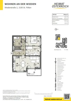 3-Zimmer-Wohnung mieten in Sankt Pölten – 71,38 m², € 902 – Bild 10 von 12
