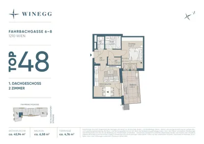Immobilie kaufen in Wien – 45,9 m², € 346.000 – Bild 22 von 22