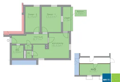 3-Zimmer-Wohnung kaufen in Villach Land – 62 m², € 103.000 – Bild 14 von 14