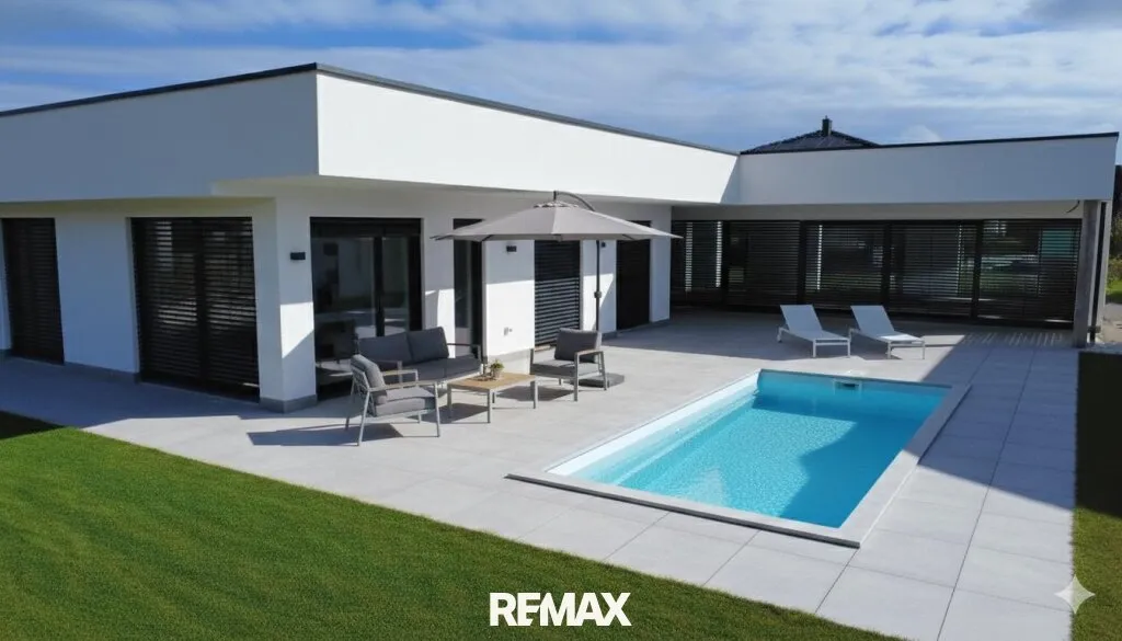 Exklusiver Wohntraum - Neubau-Bungalow mit Pool & Doppelgarage - Erstbezug – pohled 2