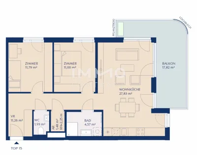 3-Zimmer-Wohnung kaufen in Wien – 69,86 m², € 439.000 – Bild 11 von 11