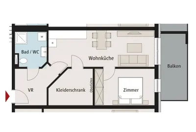 2-Zimmer-Immobilie kaufen in Deutschlandsberg – 54,06 m², € 174.546 – Bild 9 von 9