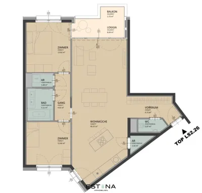 3-Zimmer-Wohnung kaufen in Wien – 92,23 m², € 540.000 – Bild 19 von 19