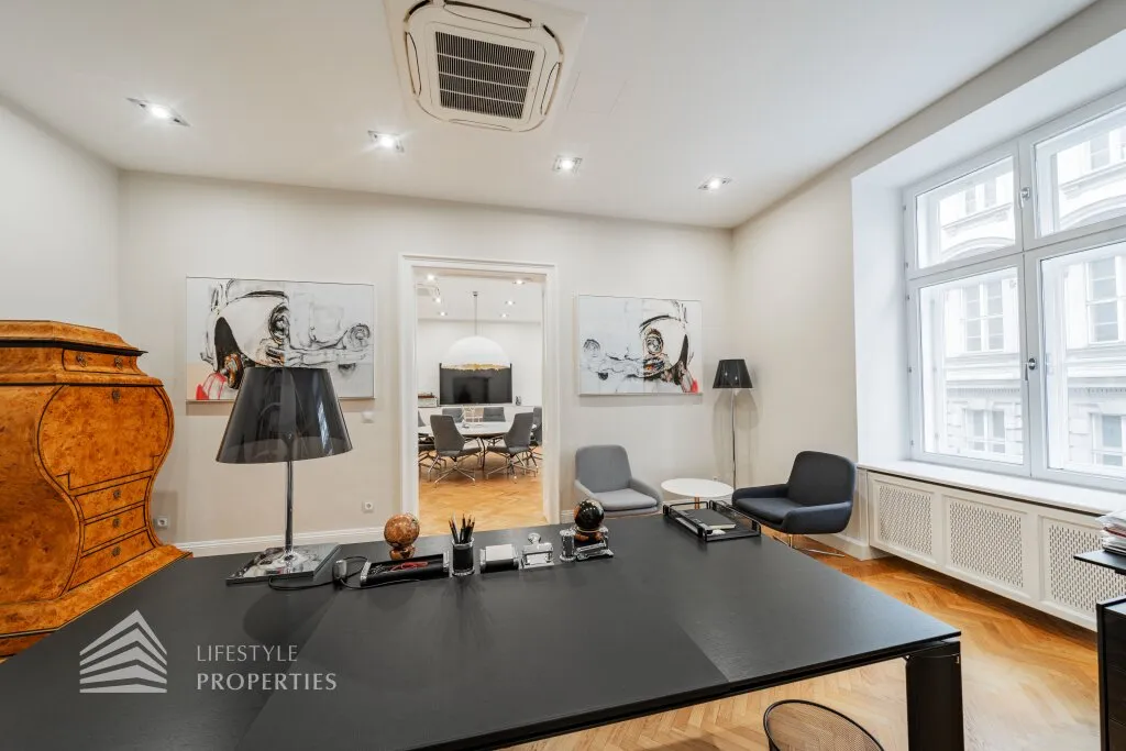 Elegantes 5-Zimmer Altbau Büro im Herzen Wiens - Ansicht 3