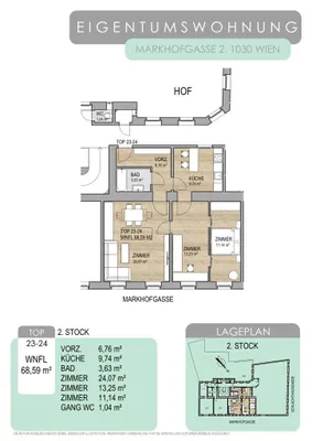 3-Zimmer-Wohnung kaufen in Wien – 68,59 m², € 330.000 – Bild 10 von 10