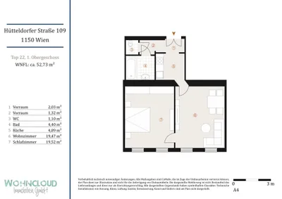 2-Zimmer-Wohnung kaufen in Wien – 53 m², € 299.000 – Bild 14 von 14