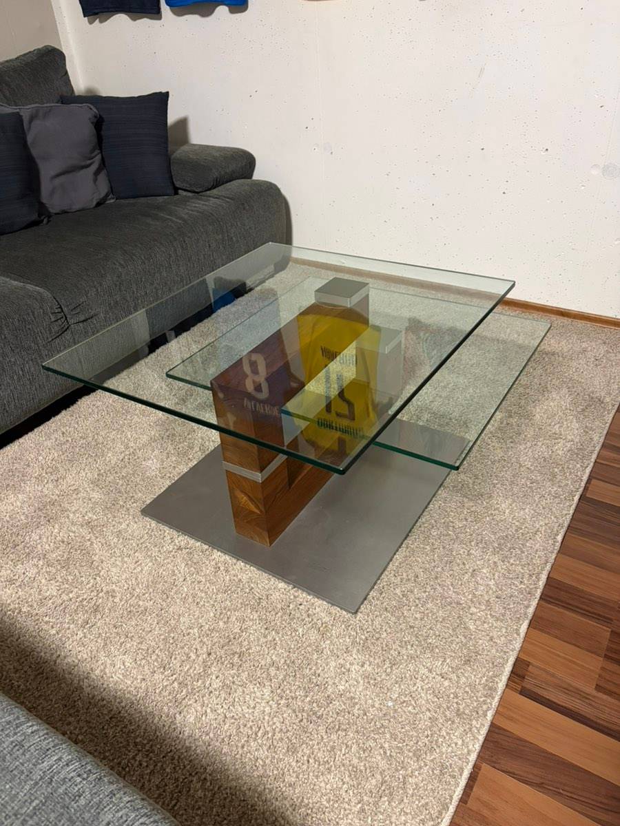 Designer Couchtisch Glas