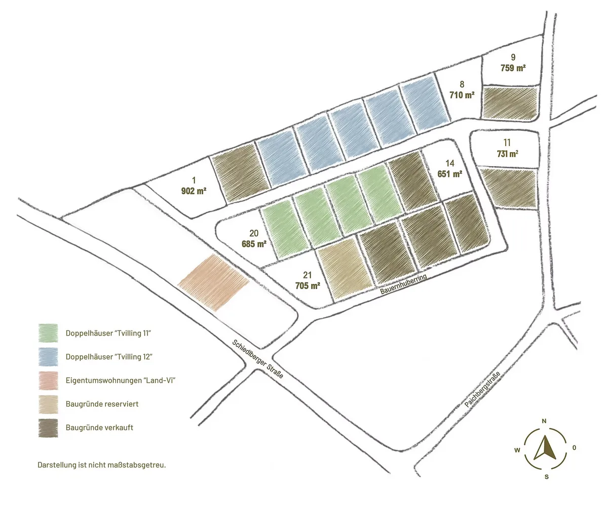 WEITBLICK | Großzügiges Baugrundstück mit Fernblick | 901 m² | Provisionsfrei - Ansicht 2