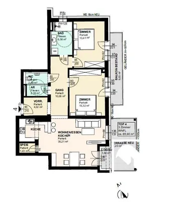 3-Zimmer-Wohnung kaufen in Klagenfurt Land – 85,9 m², € 407.114 – Bild 15 von 17