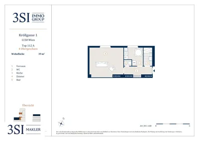 1-Zimmer-Wohnung kaufen in Wien – 39 m², € 173.000 – Bild 14 von 14