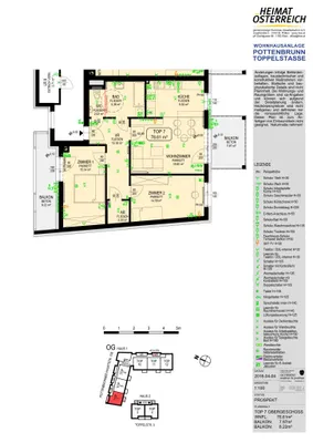 3-Zimmer-Wohnung mieten in Sankt Pölten – 78,61 m², € 946 – Bild 22 von 22