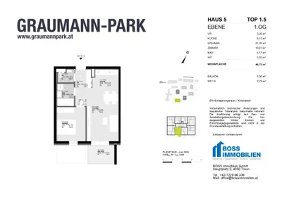 2-Zimmer-Wohnung kaufen in Linz Land – 46,72 m², € 262.800 – Bild 13 von 13