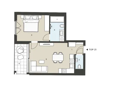 2-Zimmer-Wohnung mieten in Wien – 45,9 m², € 997 – Bild 8 von 8