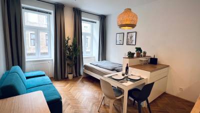 Kurzzeitmiete sonniges Studio-Apartement Westbahnhof-Nähe