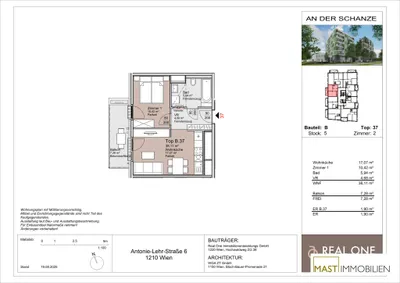 2-Zimmer-Wohnung mieten in Wien – 38,11 m², € 895 – Bild 15 von 15
