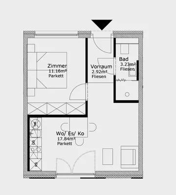 2-Zimmer-Wohnung mieten in Graz – 35,15 m², € 600 – Bild 7 von 7
