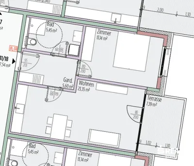 2-Zimmer-Wohnung mieten in Bludenz – 47,54 m², € 980 – Bild 15 von 17