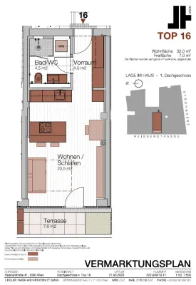 1-Zimmer-Wohnung mieten in Wien – 31,68 m², € 999 – Bild 11 von 11