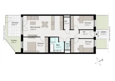 4-Zimmer-Wohnung mieten in Wien – 89,2 m², € 1.846 – Bild 6 von 6