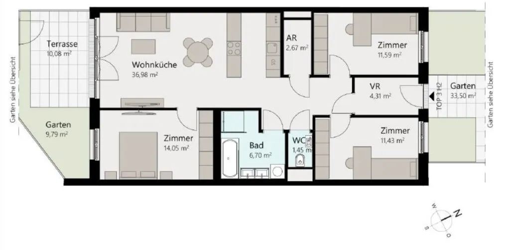 Wohnung – Wien, Jägermais, Aspern - Ansicht 2
