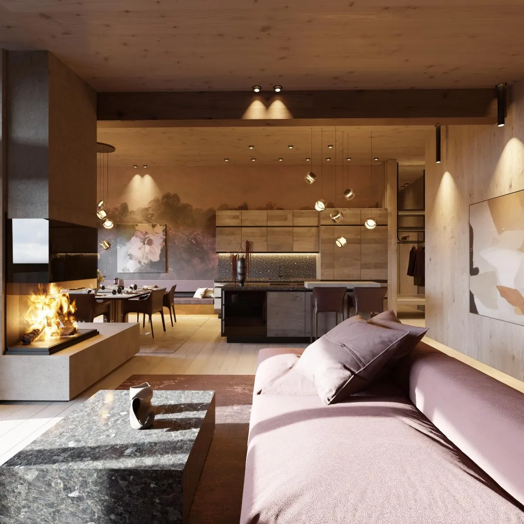 Kleines aber sehr feines Penthouse mit unverbaubarem Bergblick - Ansicht 2