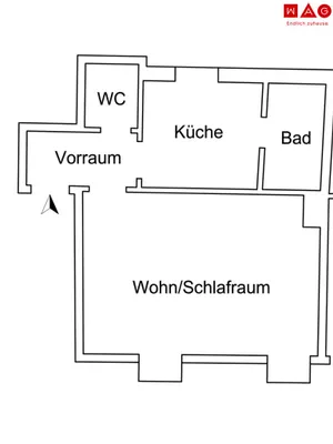 1-Zimmer-Wohnung mieten in Leoben – 33,5 m², € 323 – Bild 8 von 8