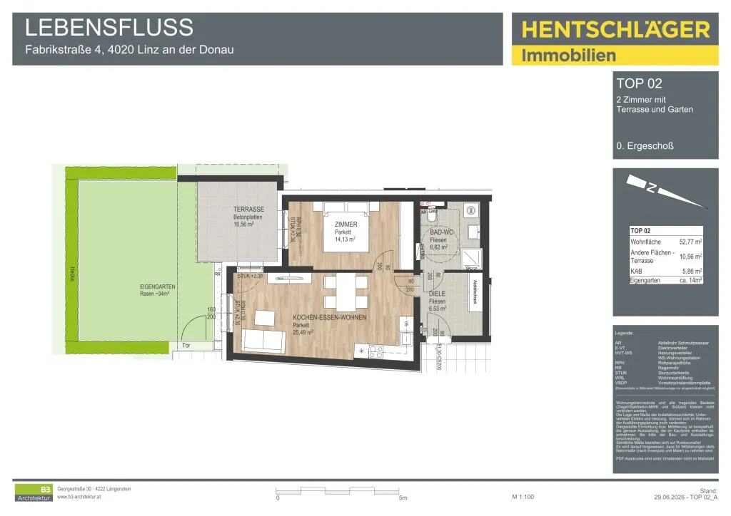 ETW in LInz Zentrum mit Balkon und Eigengarten (wohnbaugefördert) – pohled 3