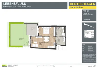 2-Zimmer-Wohnung kaufen in Linz – 58,32 m², € 480.000 – Bild 3 von 3