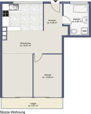 2-Zimmer-Wohnung mieten in Wien – 61,53 m², € 1.298 – Bild 13 von 14