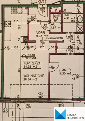2-Zimmer-Wohnung kaufen in Wien – 54 m², € 279.000 – Bild 37 von 38