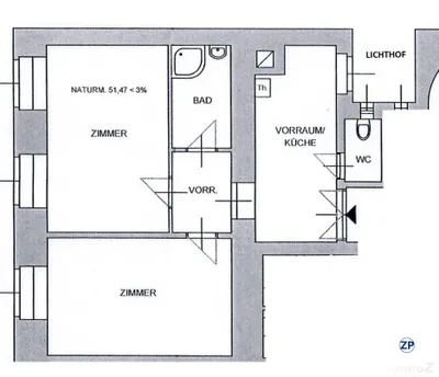 2-Zimmer-Gewerbeimmobilie mieten in Wien – 51,47 m², € 892 – Bild 8 von 8