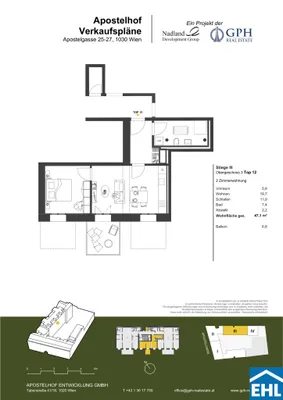 2-Zimmer-Wohnung kaufen in Wien – 46,67 m², € 476.252 – Bild 13 von 13