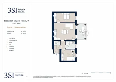 3-Zimmer-Wohnung kaufen in Wien – 58,96 m², € 355.000 – Bild 15 von 15